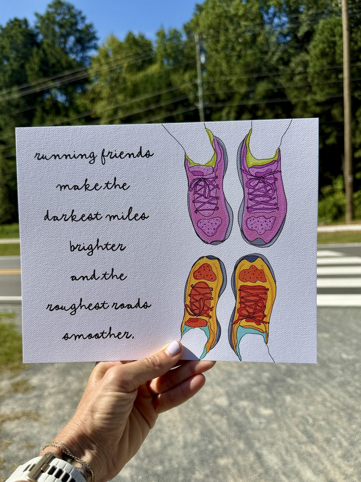 Running Friends Print styled at home