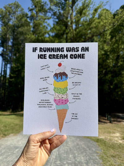 Ice Cream Cone Print styled at home