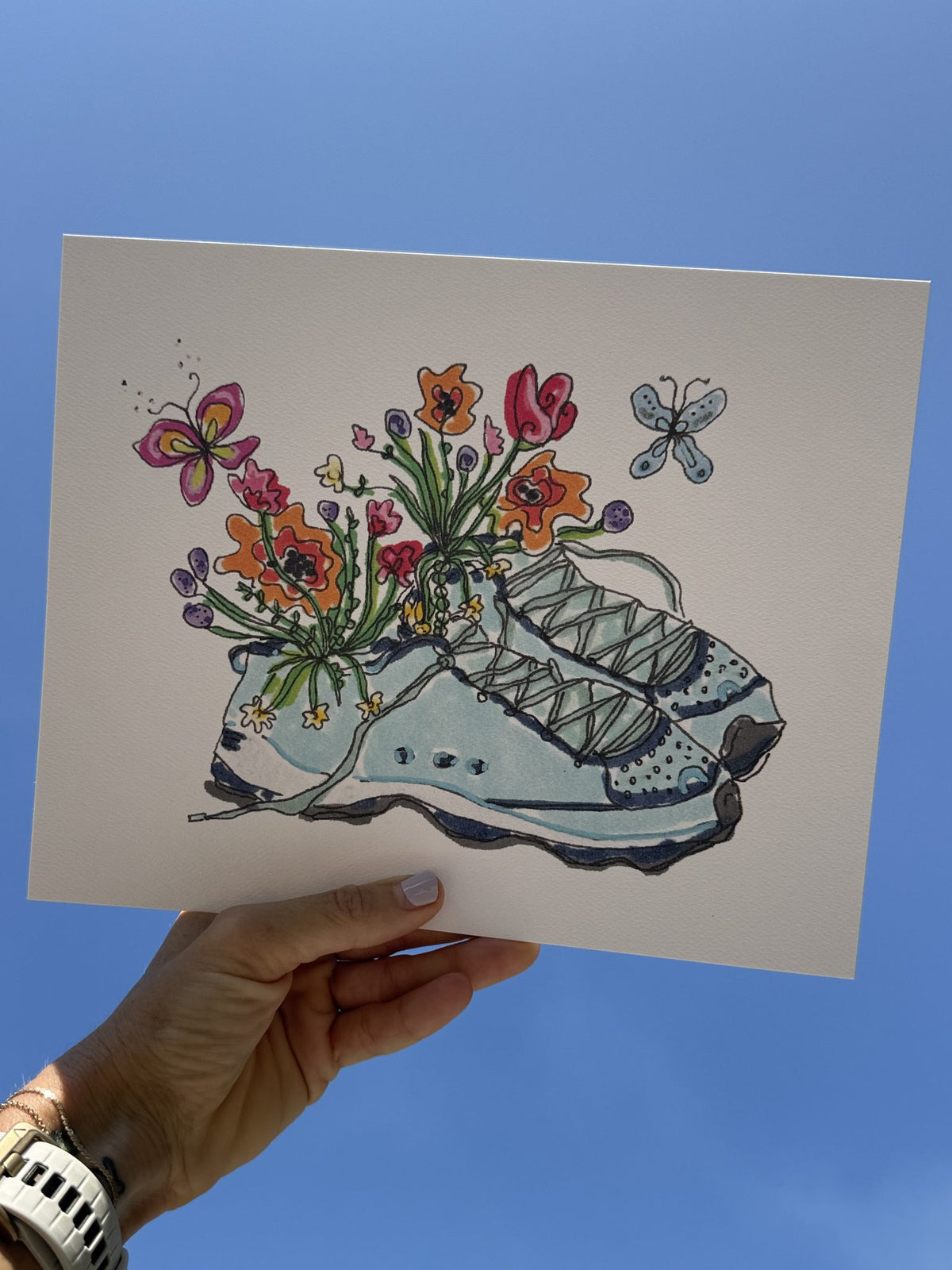 Wildflower Shoes Print styled at home