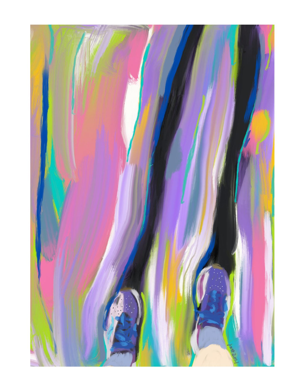Running Colors Print