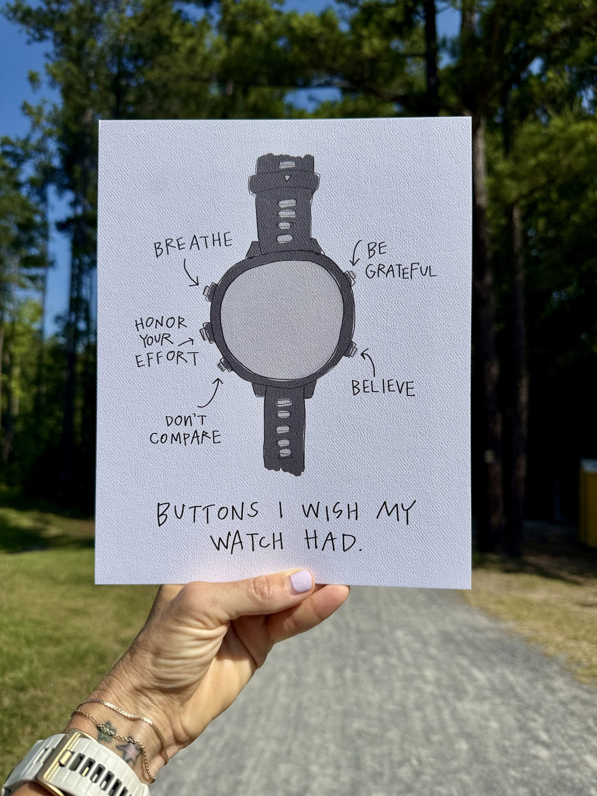 Better Buttons Watch Print styled at home