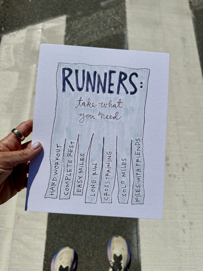 Runners Take What You Need Print styled at home (2)