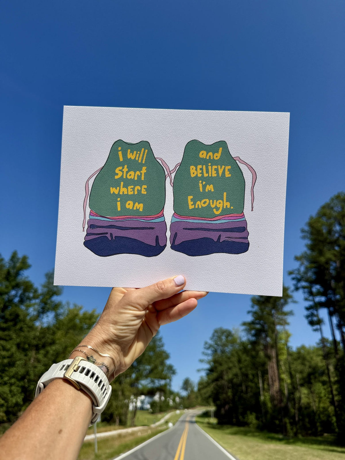 Start Where I Am Print styled at home