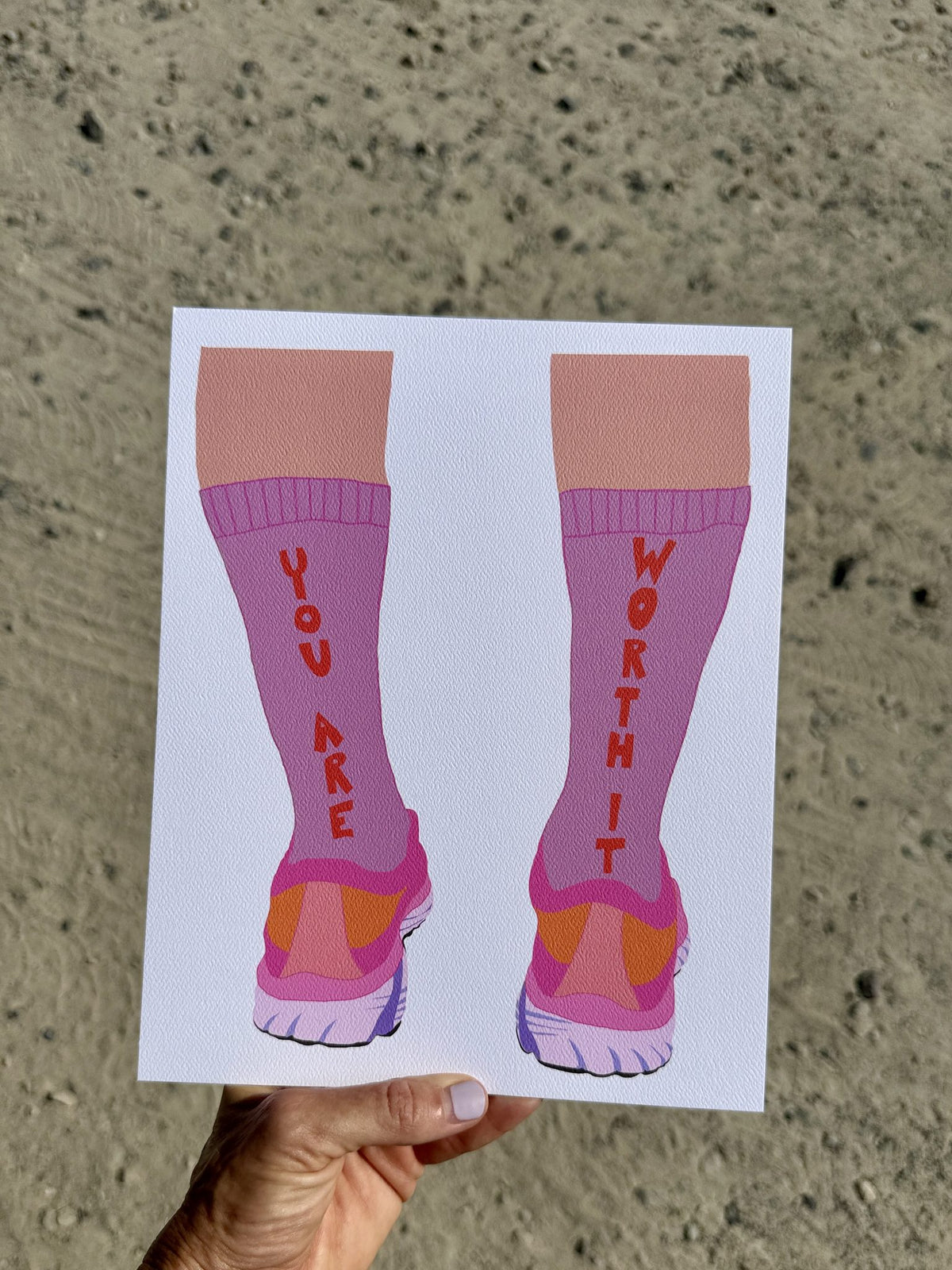 Worth It Socks Print styled at home (2)