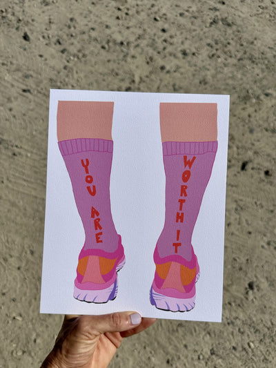 Worth It Socks Print styled at home (2)