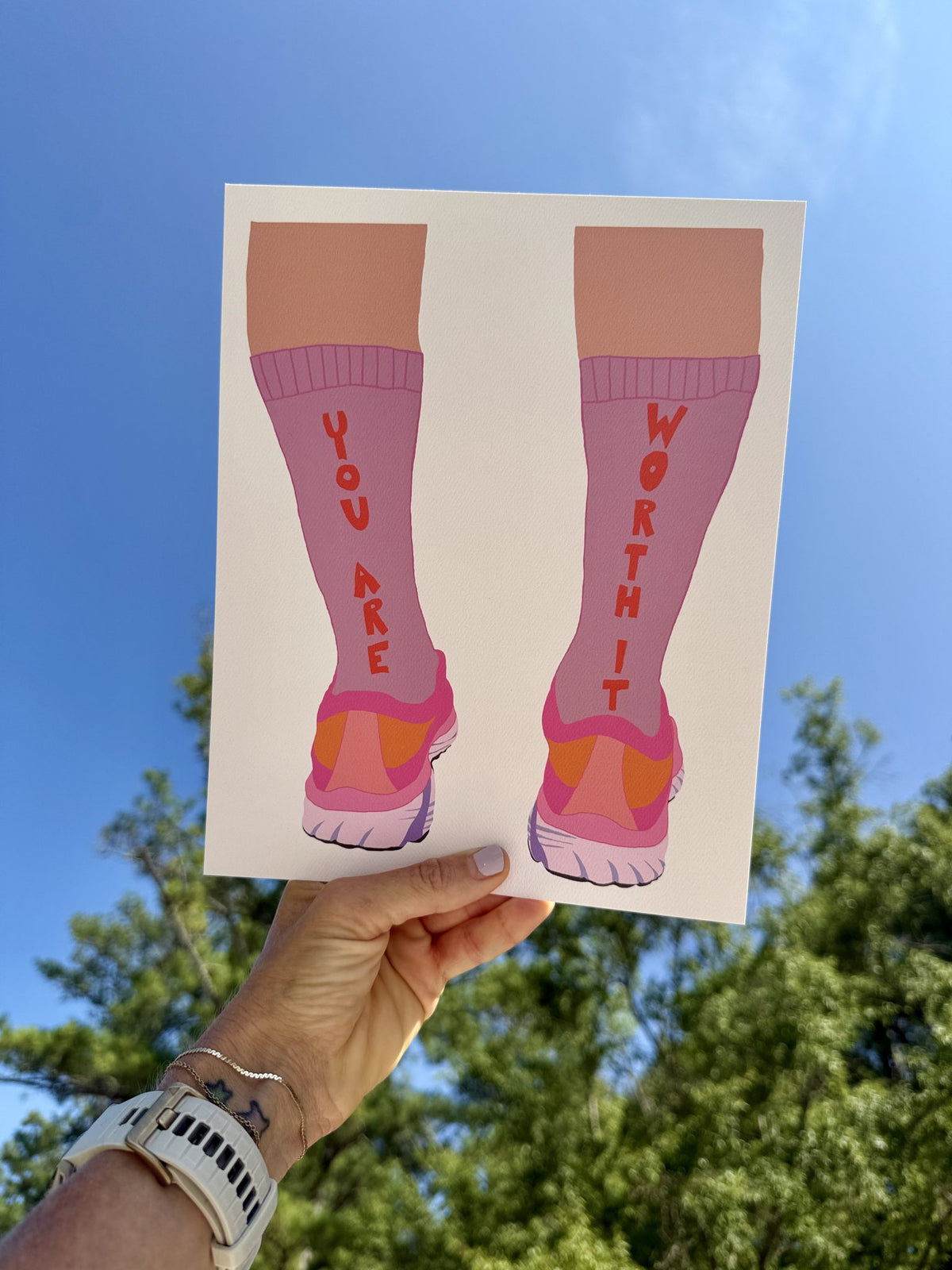 Worth It Socks Print styled at home (3)