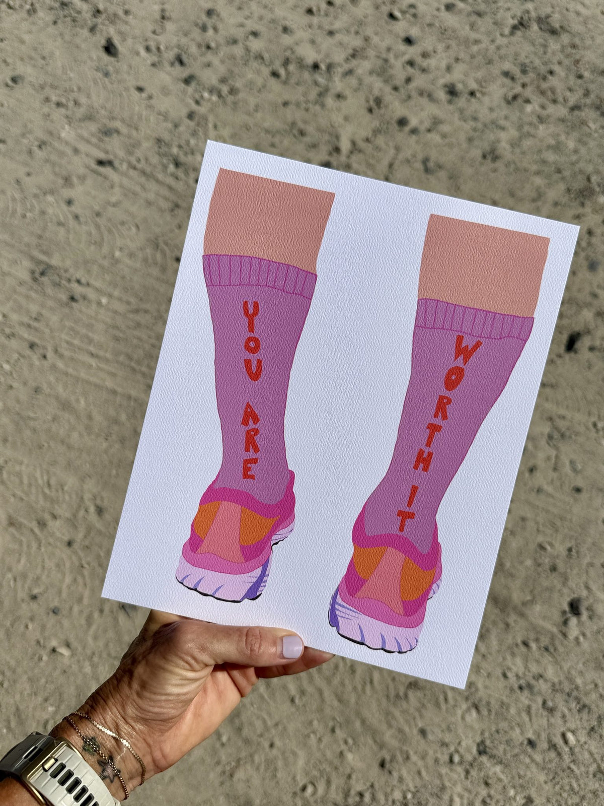 Worth It Socks Print styled at home