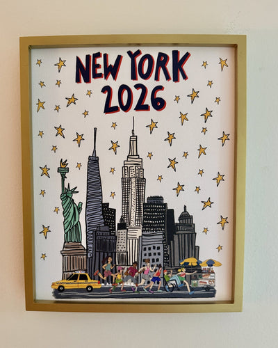 NYC Skyline Print styled at home