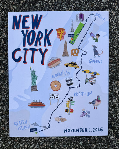 NYC Course Map Print (Limited Edition) styled at home (3)