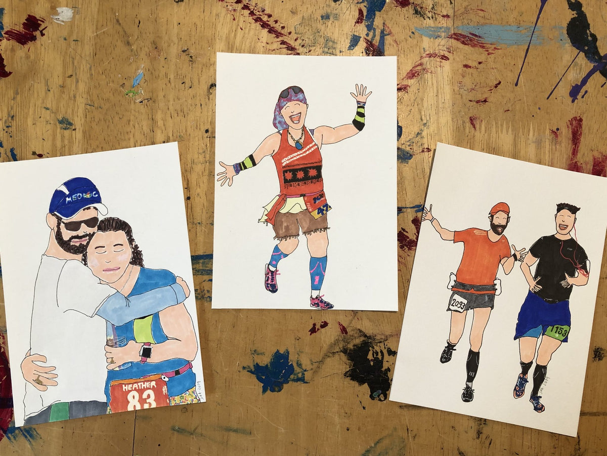 Custom Runner Portrait, close-up detail (2)