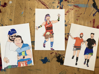 Custom Runner Portrait, close-up detail (2)