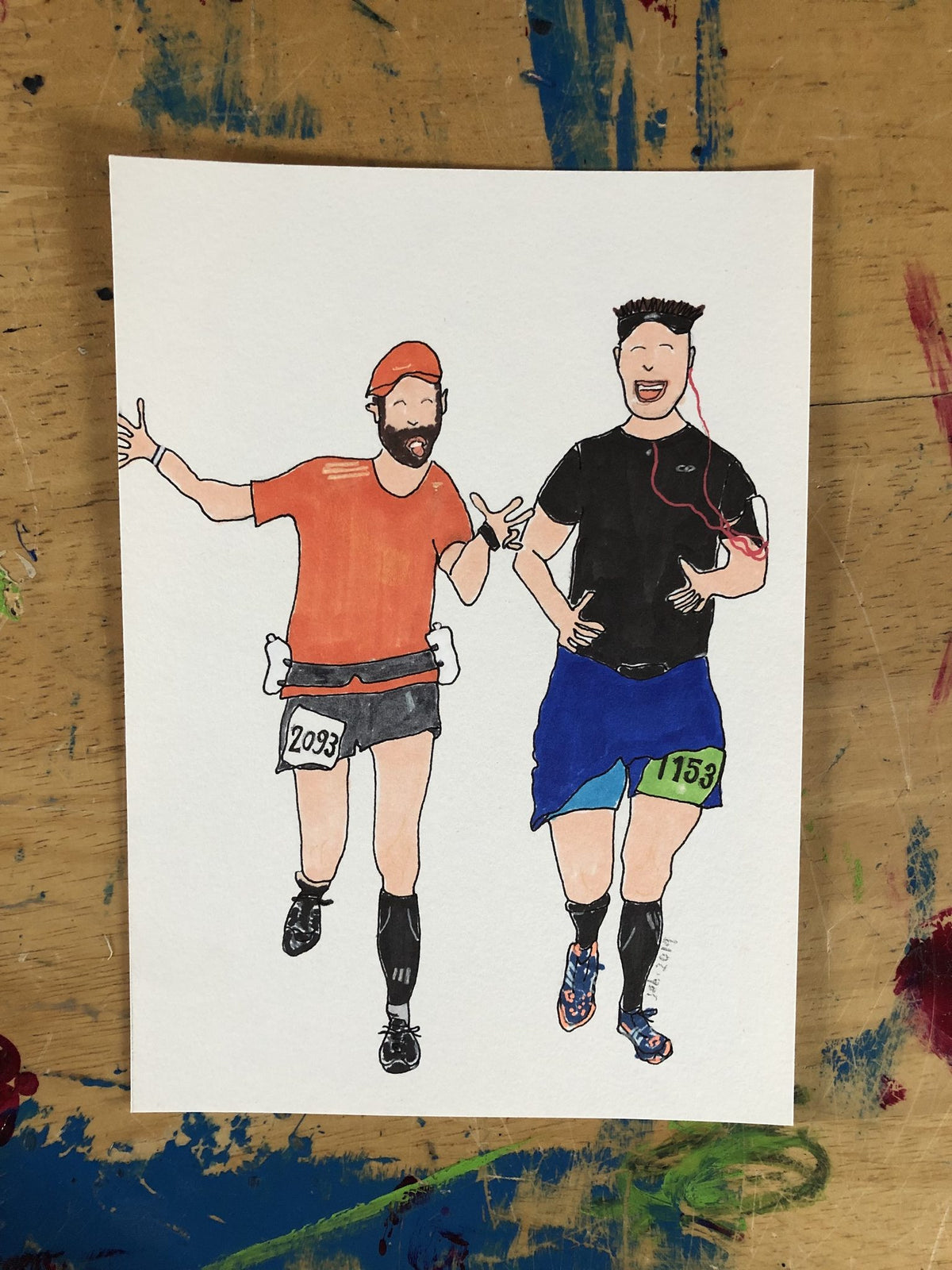 Custom Runner Portrait, close-up detail (3)