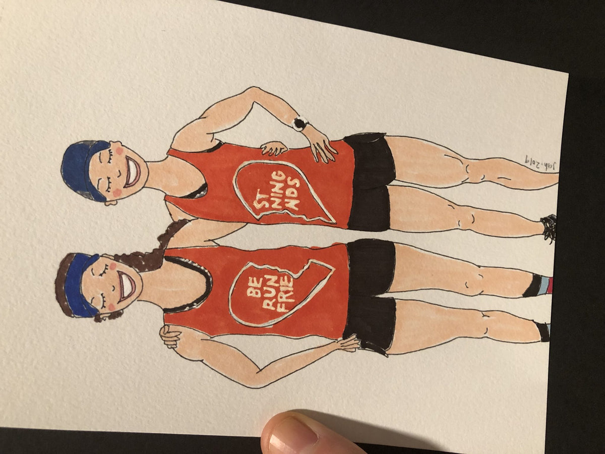Custom Runner Portrait, close-up detail (4)