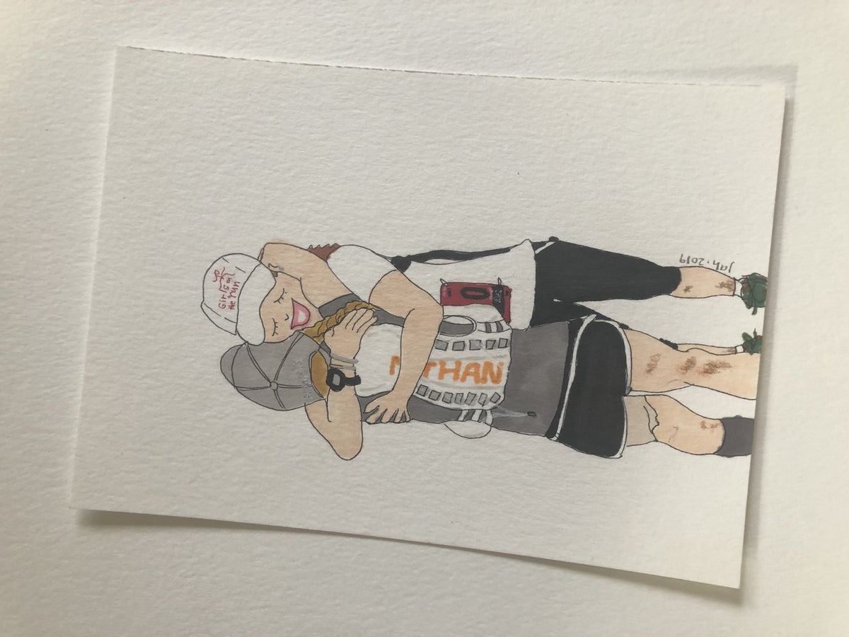 Custom Runner Portrait, close-up detail (5)