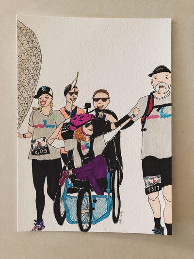 Custom Runner Portrait, close-up detail (6)