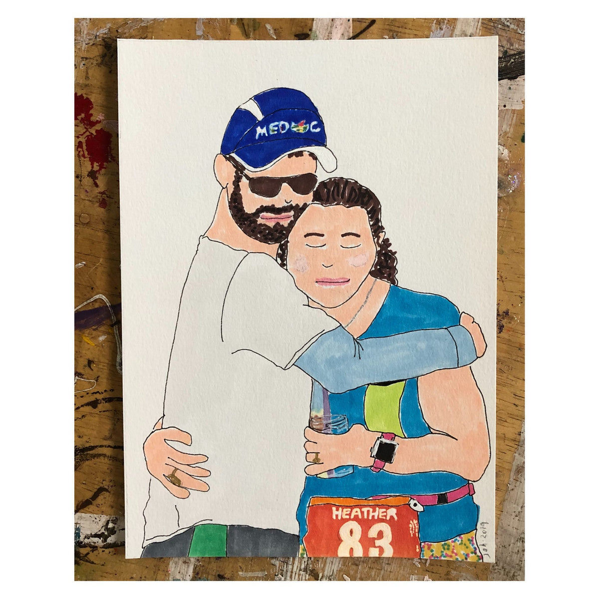 Custom Runner Portrait, close-up detail (10)