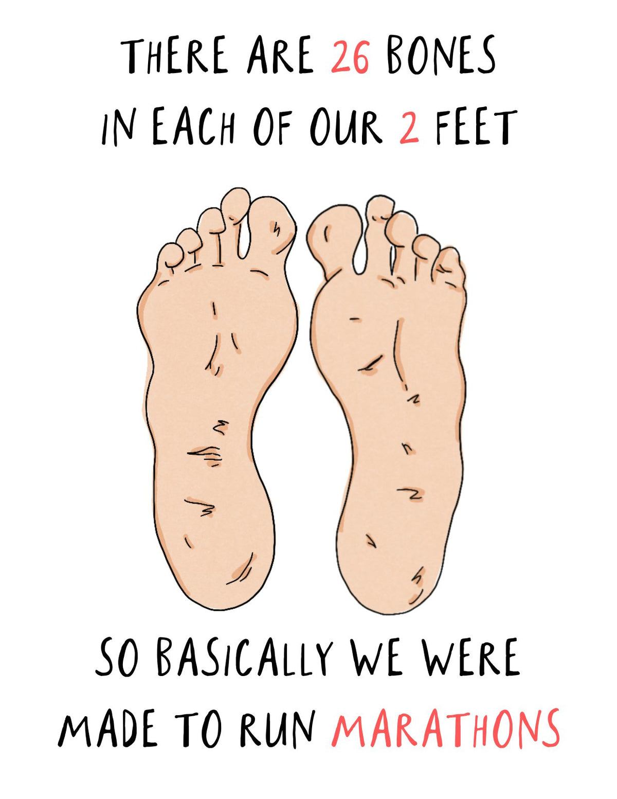 Marathon Feet Card