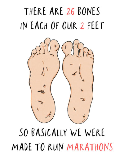 Marathon Feet Card