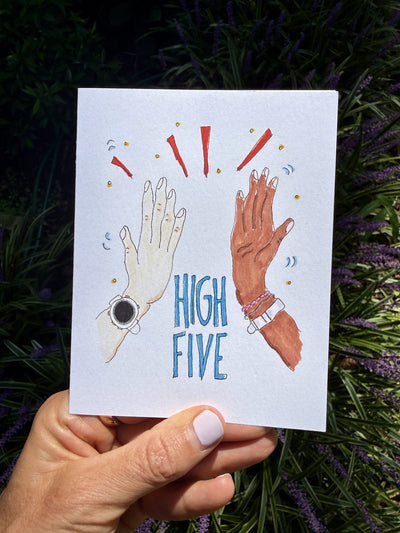 High Five Card styled at home