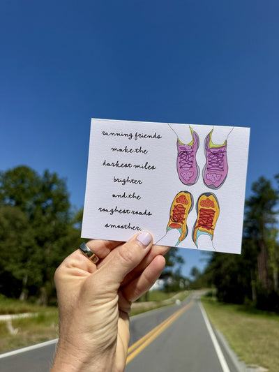 Running Friends Card styled at home