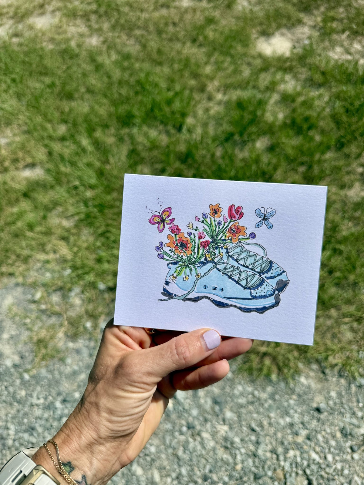 Wildflower Shoes Card styled at home (2)