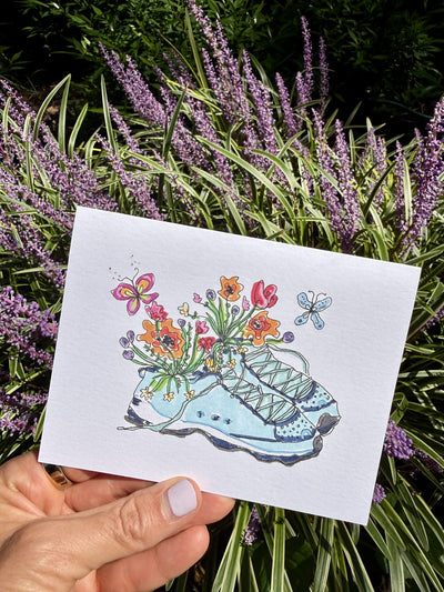 Wildflower Shoes Card styled at home