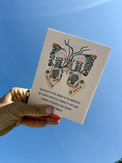 Butterfly Shoes Card styled at home