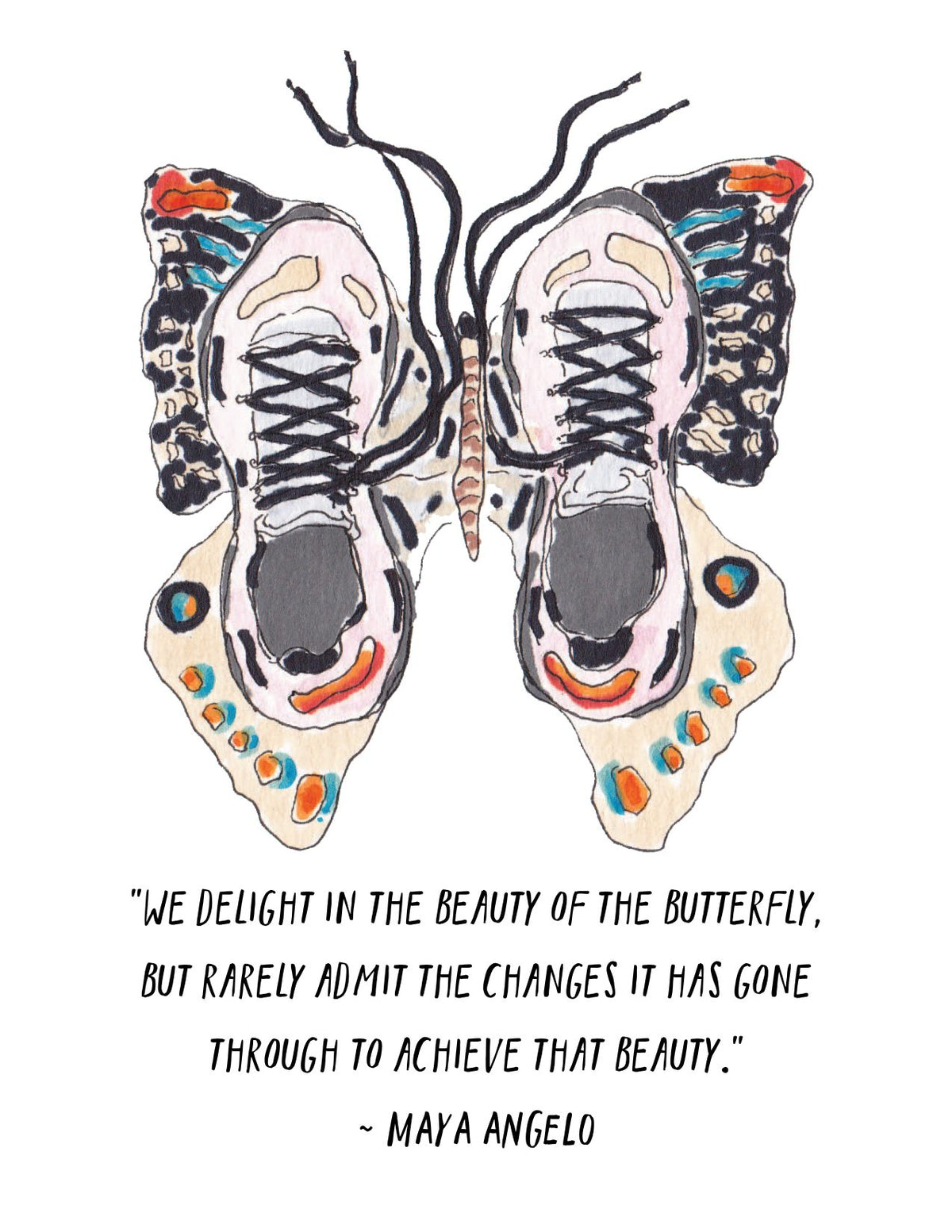 Butterfly Shoes Card