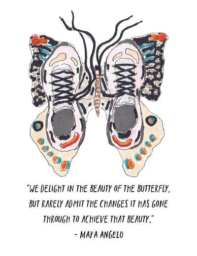Butterfly Shoes Card