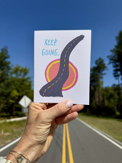 Keep Going Roads Card styled at home (2)