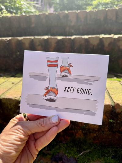 Keep Going Steps Card styled at home (2)