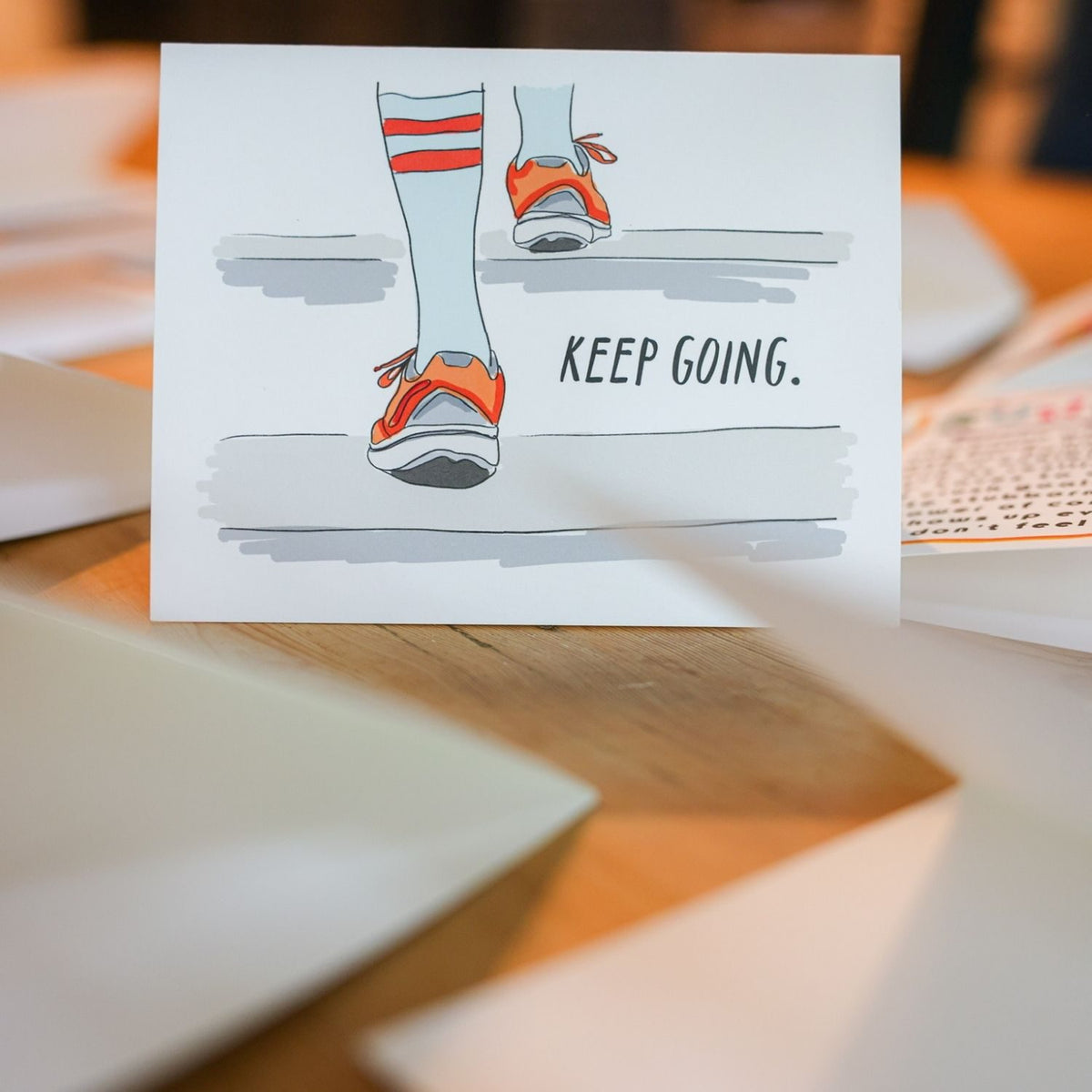 Keep Going Steps Card styled at home
