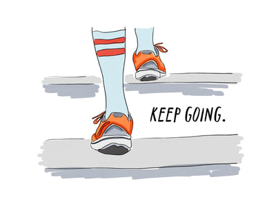 Keep Going Steps Card