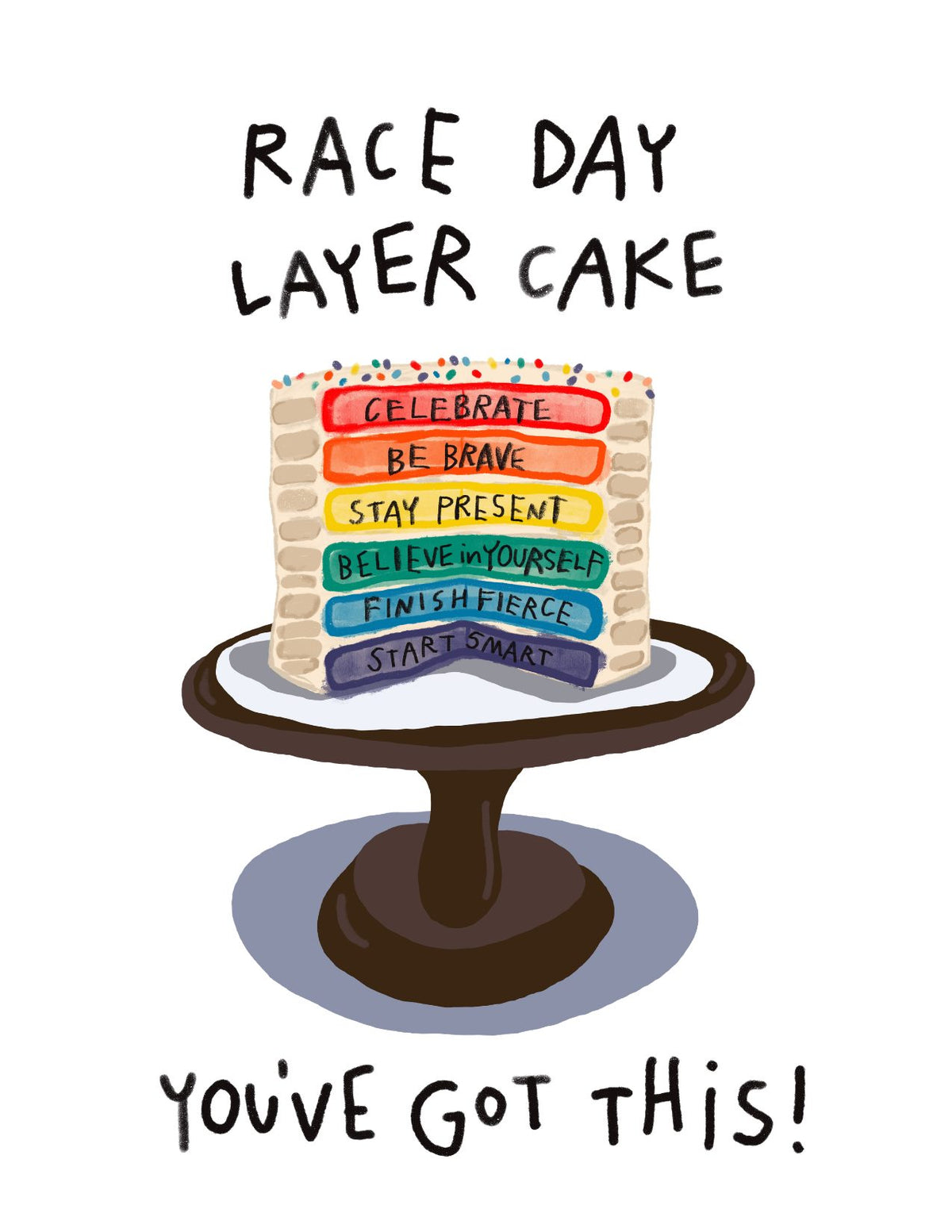 Race Day Layer Cake Card