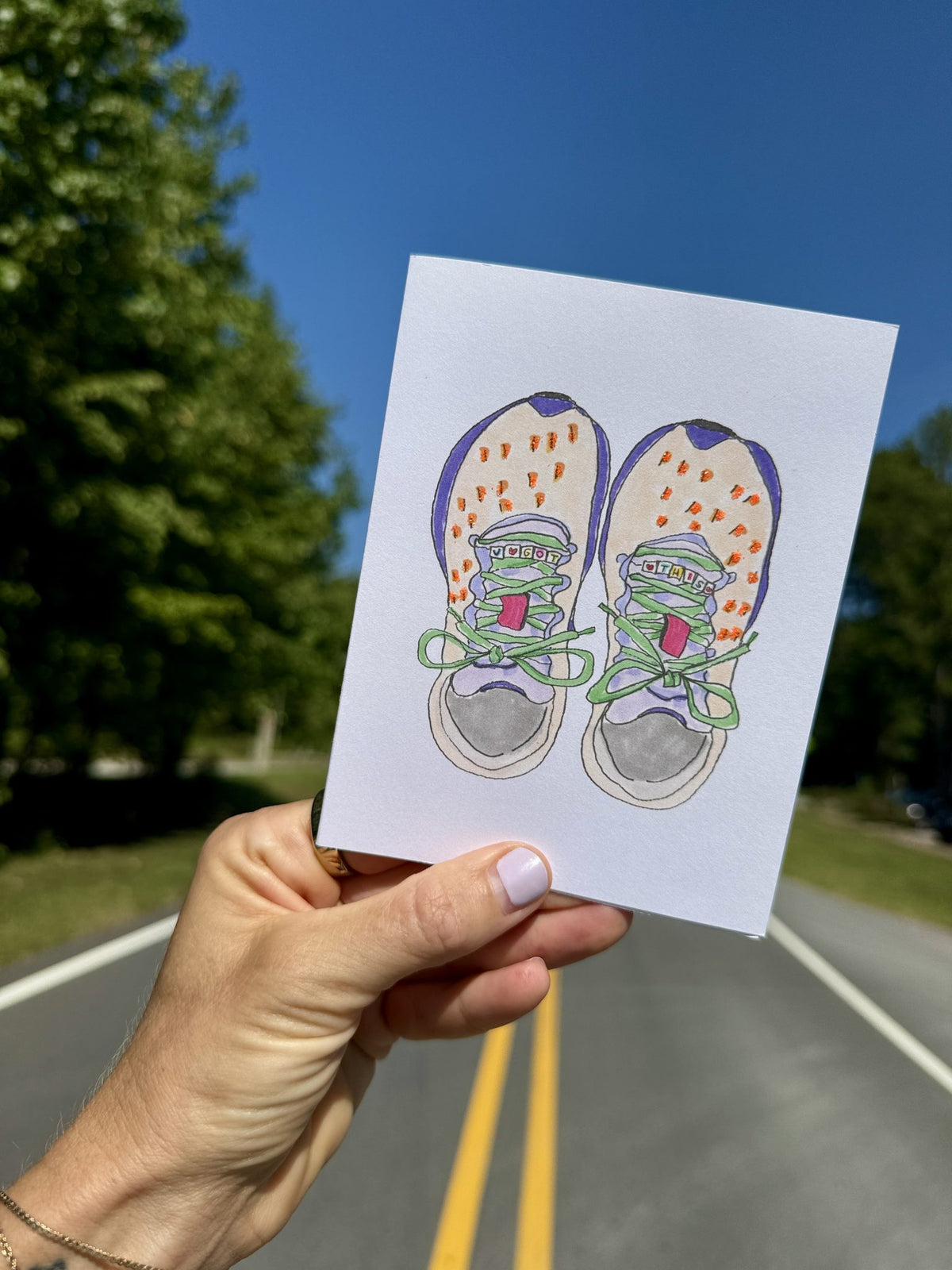 U Got This Shoes Card styled at home (2)