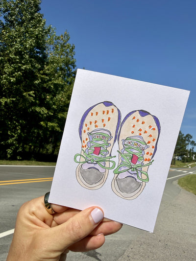 U Got This Shoes Card styled at home