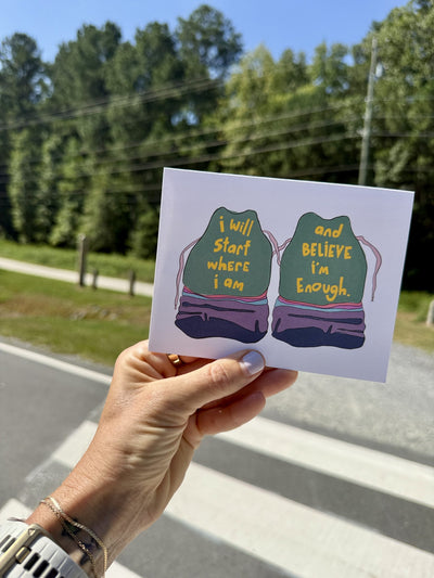 Start Where I Am Card styled at home