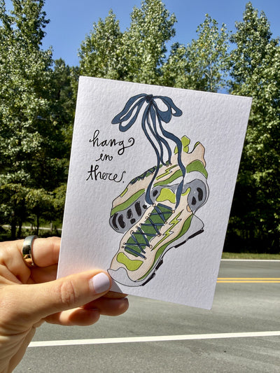 Hang in There Shoes Card styled at home