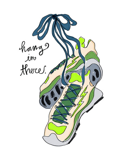 Hang in There Shoes Card