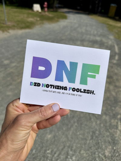 DNF - Did Nothing Foolish! Card styled at home