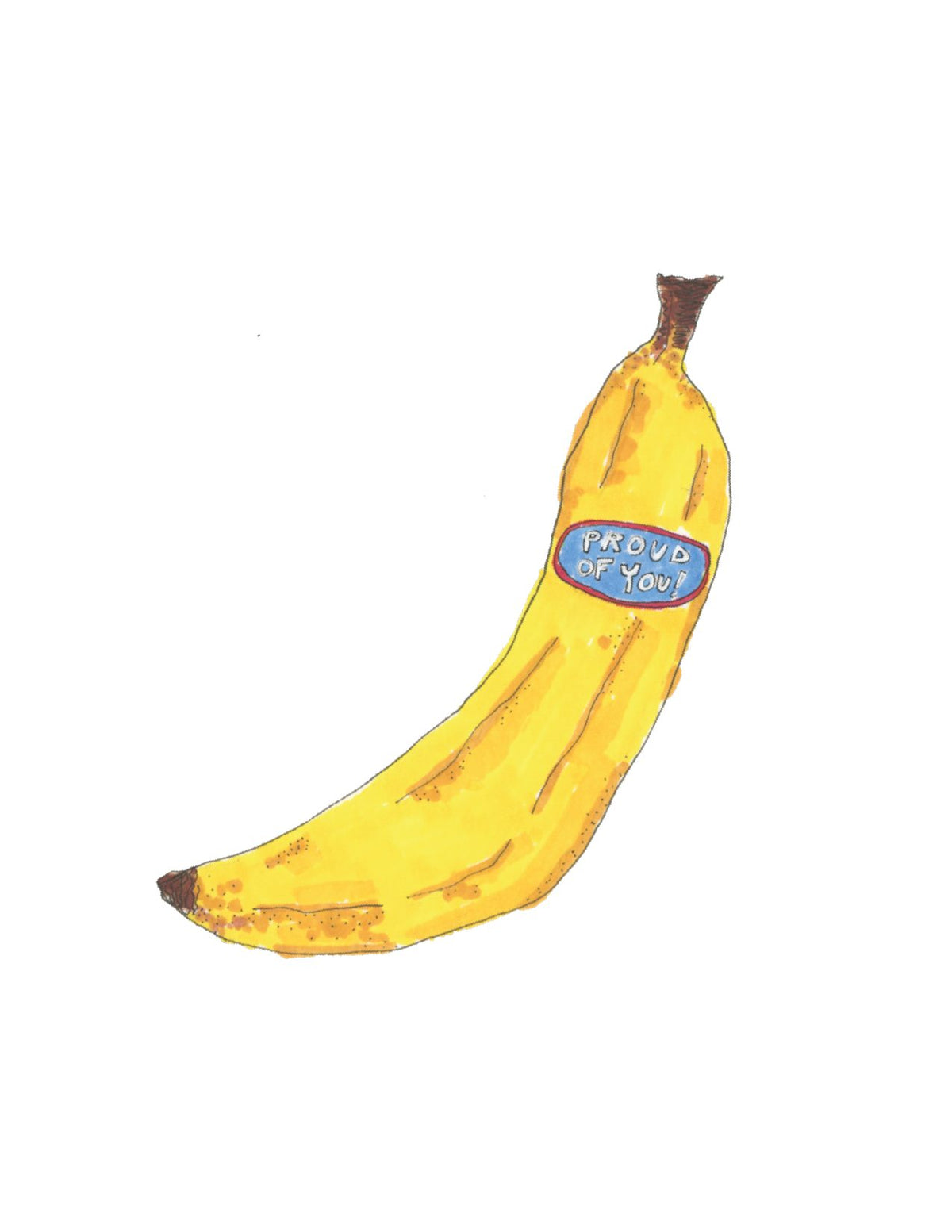 Proud Banana Mini Card