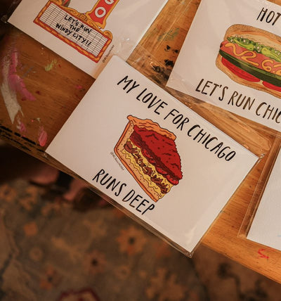 Chicago Deep Dish Mini Print styled at home (2)