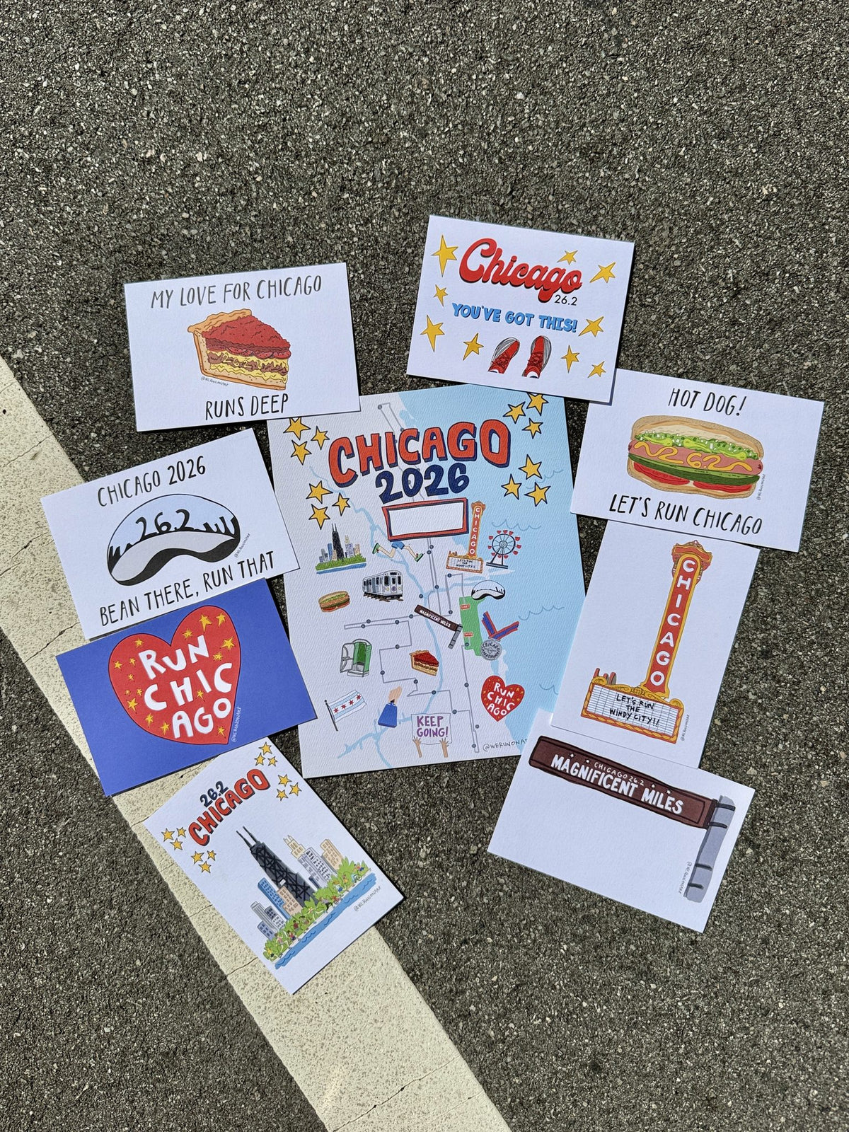 Chicago Mini Print Set styled at home