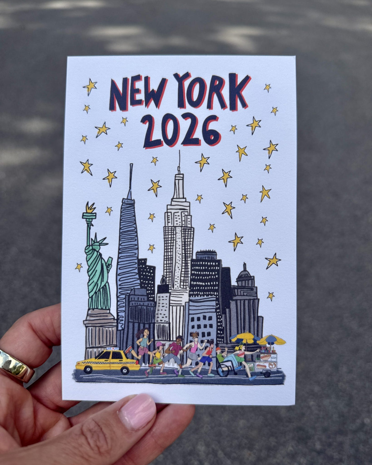 NYC Skyline Mini Print styled at home