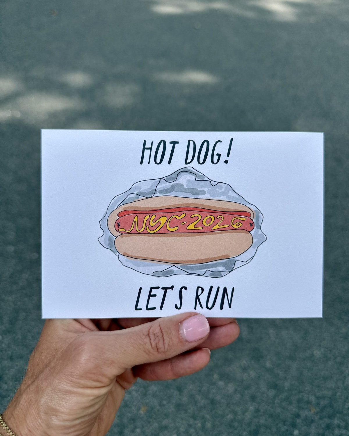 NYC Hot Dog Mini Print styled at home