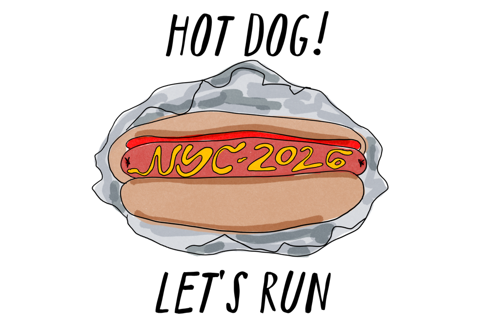 NYC Hot Dog Mini Print