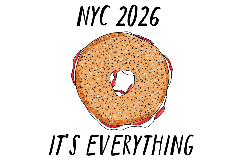 NYC Bagel Mini Print