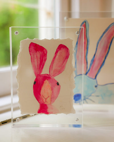 Rabbit 4 - Pinks original artwork styled at home