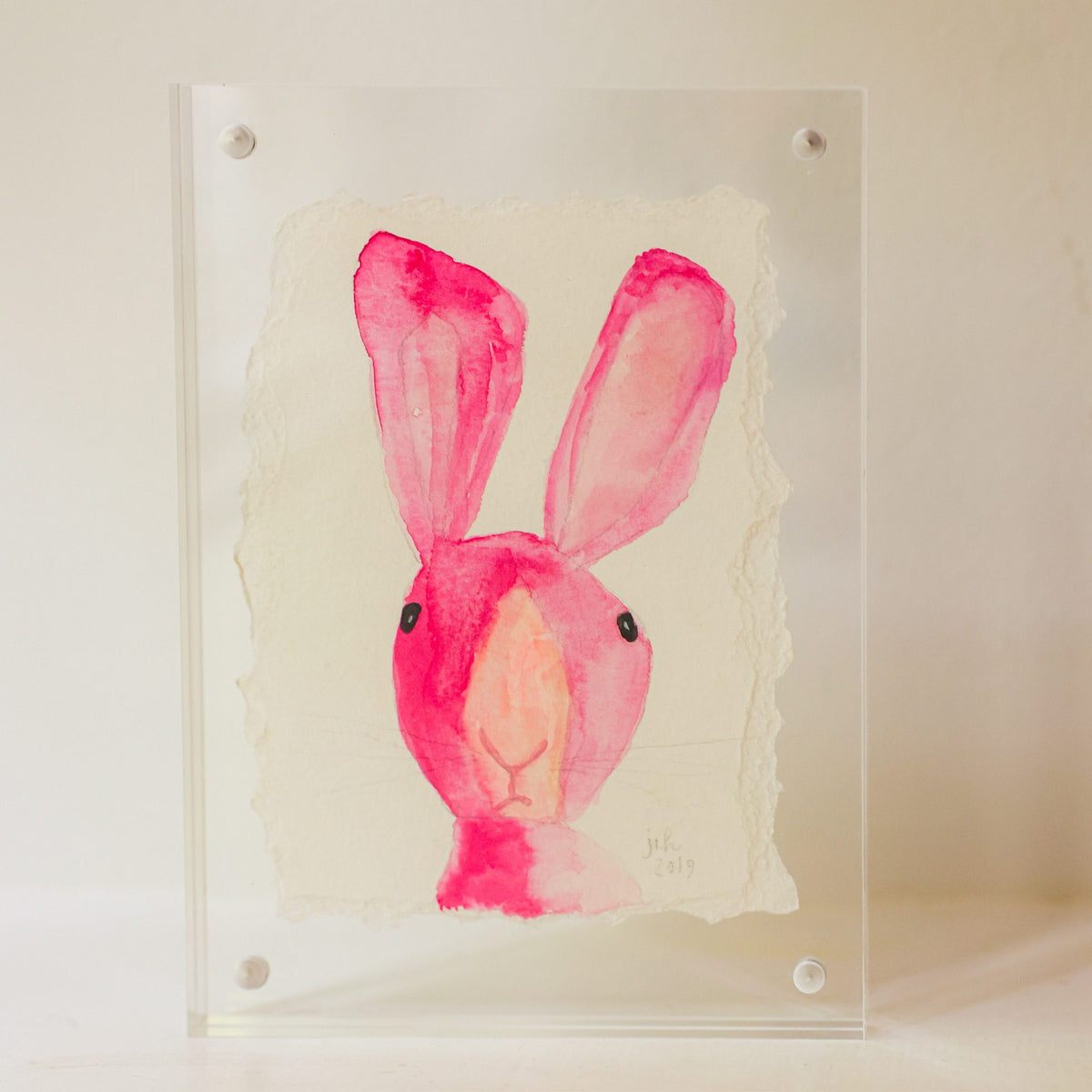 Rabbit 4 - Pinks original artwork