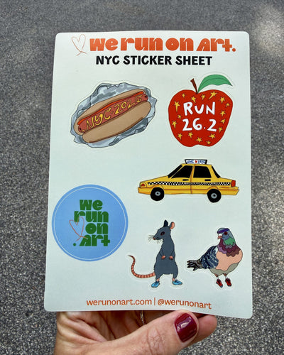 NYC Sticker Sheet styled at home